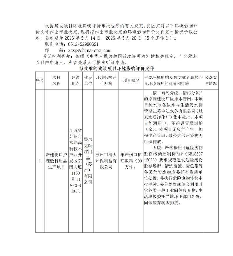 2026年 5月14日常熟高新技術(shù)產(chǎn)業(yè)開發(fā)區(qū)關(guān)于擬作出審批決定的環(huán)境影響評(píng)價(jià)文件公示_01.png